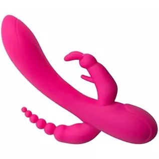 G-Spot Rabbit Anal Dildo Vibrator Adult Sex Toys with 7 Vibrating Modes for Women - Adorime Silicone Waterproof Rechargeable Cli