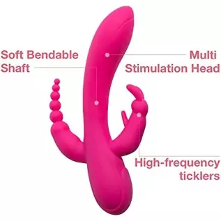 G-Spot Rabbit Anal Dildo Vibrator Adult Sex Toys with 7 Vibrating Modes for Women - Adorime Silicone Waterproof Rechargeable Cli