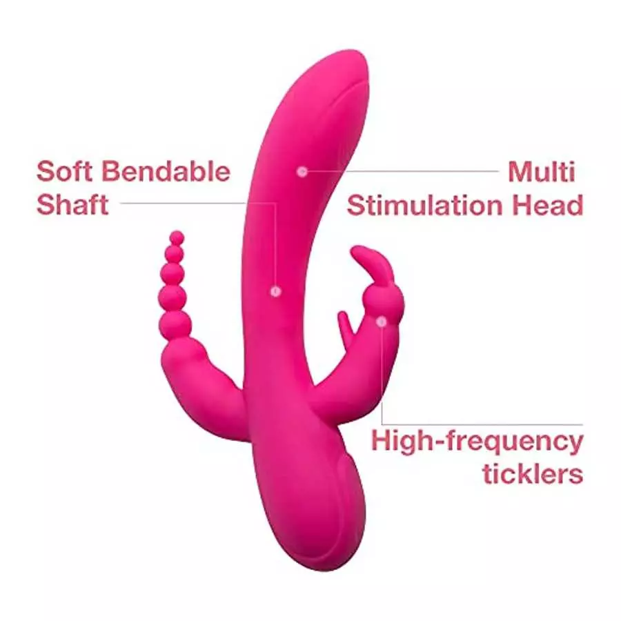 G-Spot Rabbit Anal Dildo Vibrator Adult Sex Toys with 7 Vibrating Modes for Women - Adorime Silicone Waterproof Rechargeable Cli