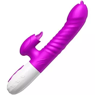 ISEYMI G Spot Rabbit Vibrator for Women Bunny Ears Clitoris G-spot Stimulation,Waterproof Dildo with 7 Powerful Vibrations Recha