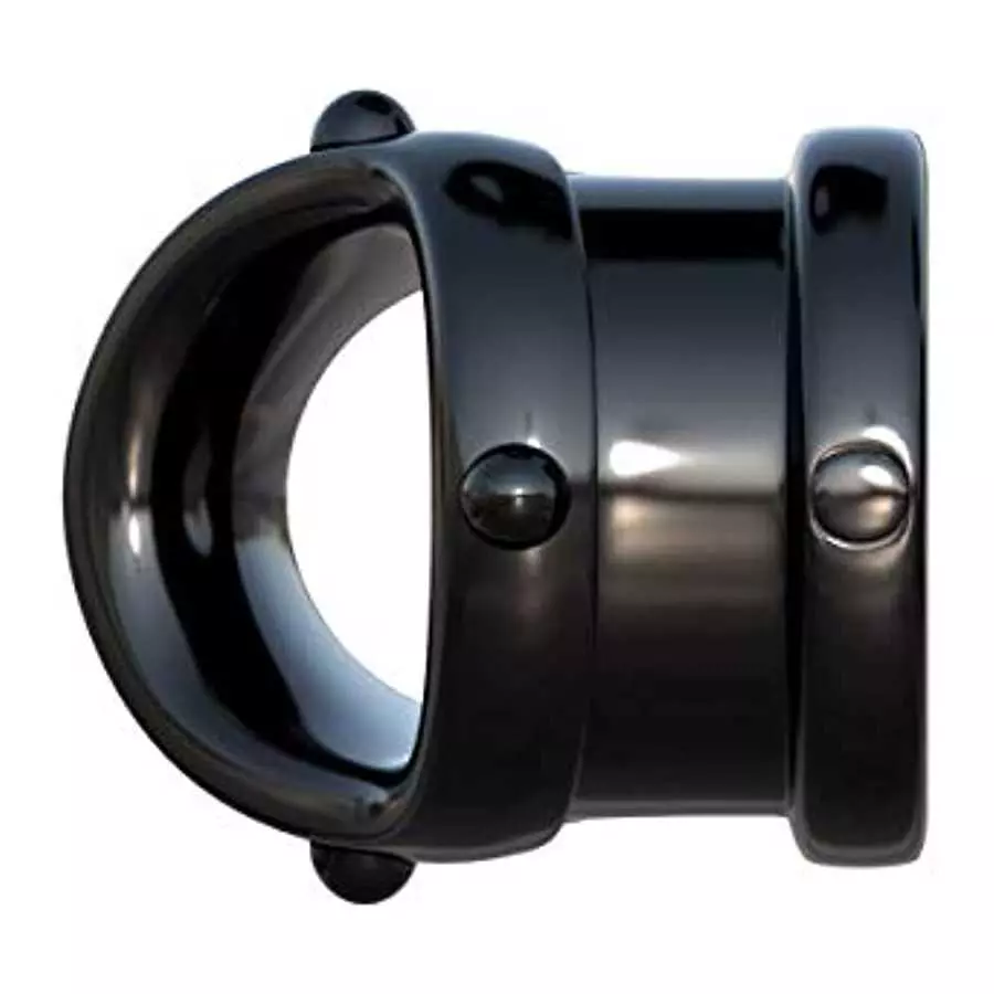 Pipedream Fantasy C-Ringz Rock Hard Cock Pipe Dildo, Black, 1 Pound