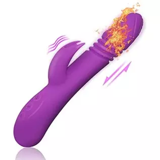 luoyipink G Spot Rabbit Vibrator for Women Bunny Ears Clitoris G-spot Stimulation,Waterproof Dildo with 7 Powerful Vibrations Re