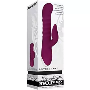Evolved Love Is Back - Lovely Lucy - Rabbit-Style Thrusting & Twirling Shaft, with Dual Motors, Clitoral Stimulator Vibrator for Evolved Love Is Back - Lovely Lucy - Rabbit-Style Thrusting & Twirling Shaft, with Dual Motors, Clitoral Stimulator Vibrator for