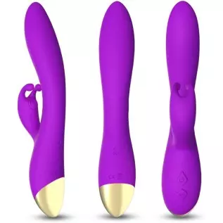 Bonnie Rabbit Vibrator with 360 Flexible Head - 9 Speed G Spot & Thrusting Vibrator with Bunny Ear - Premium Silicone Bunny Toy,