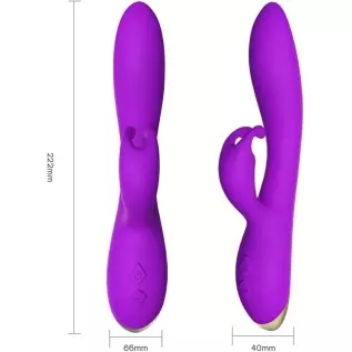 Bonnie Rabbit Vibrator with 360 Flexible Head - 9 Speed G Spot & Thrusting Vibrator with Bunny Ear - Premium Silicone Bunny Toy,