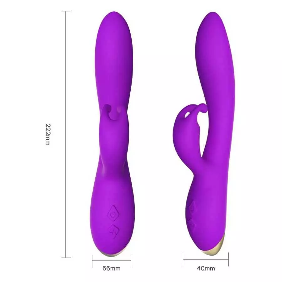 Bonnie Rabbit Vibrator with 360 Flexible Head - 9 Speed G Spot & Thrusting Vibrator with Bunny Ear - Premium Silicone Bunny Toy,