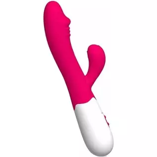 Lovers Connection Pink 30 Modes Womens Vibrator Rechargeable Rabbit Soft Bendable Silicone