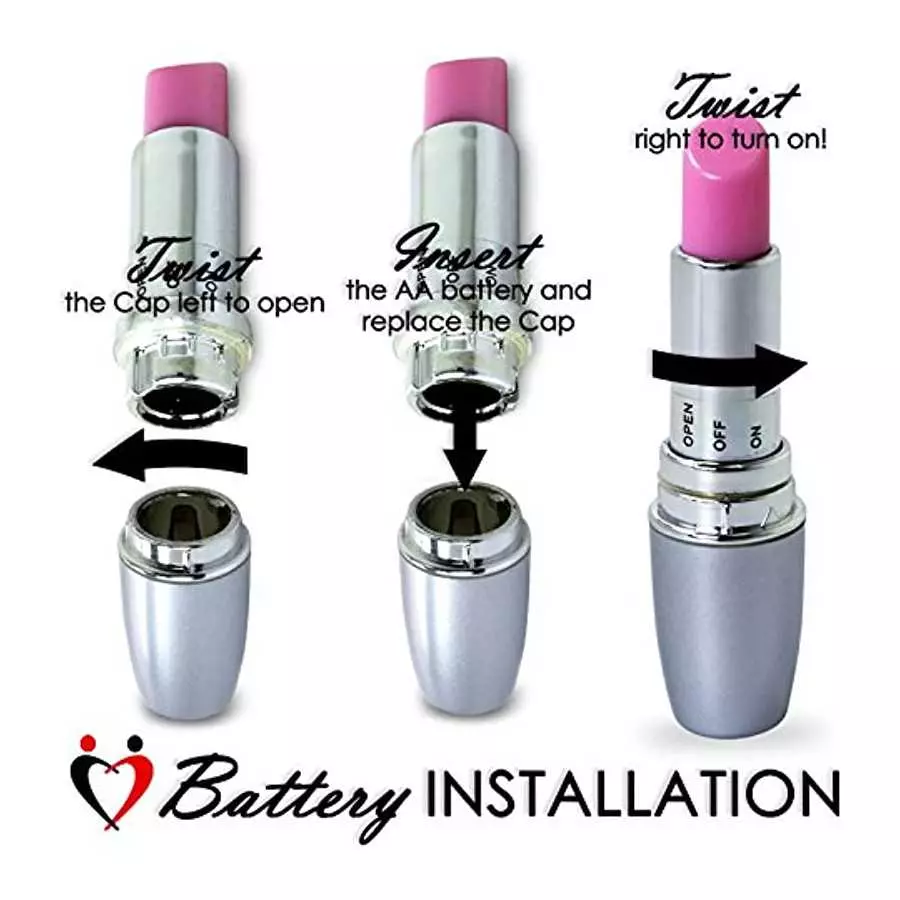 LeLuv Dildo Big Bent 10 Inch Realistic Suction Cup Thick Veiny Curved Chocolate Bundle with Secret Lipstick