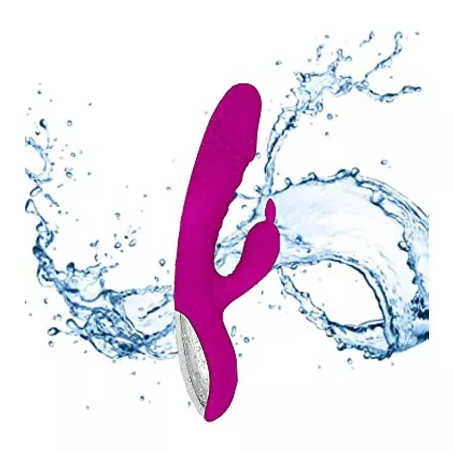 Our Little Secrets Revealed Luxurious Vibrator Rabbit - Heating with Dual Motors - 100% Waterproof - USB Rechargeable, Pink