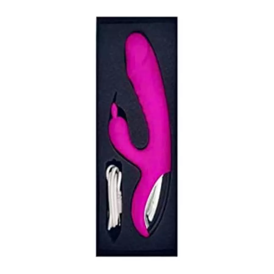 Our Little Secrets Revealed Luxurious Vibrator Rabbit - Heating with Dual Motors - 100% Waterproof - USB Rechargeable, Pink