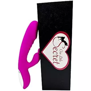 Our Little Secrets Revealed Luxurious Vibrator Rabbit - Heating with Dual Motors - 100% Waterproof - USB Rechargeable, Pink Our Little Secrets Revealed Luxurious Vibrator Rabbit - Heating with Dual Motors - 100% Waterproof - USB Rechargeable, Pink