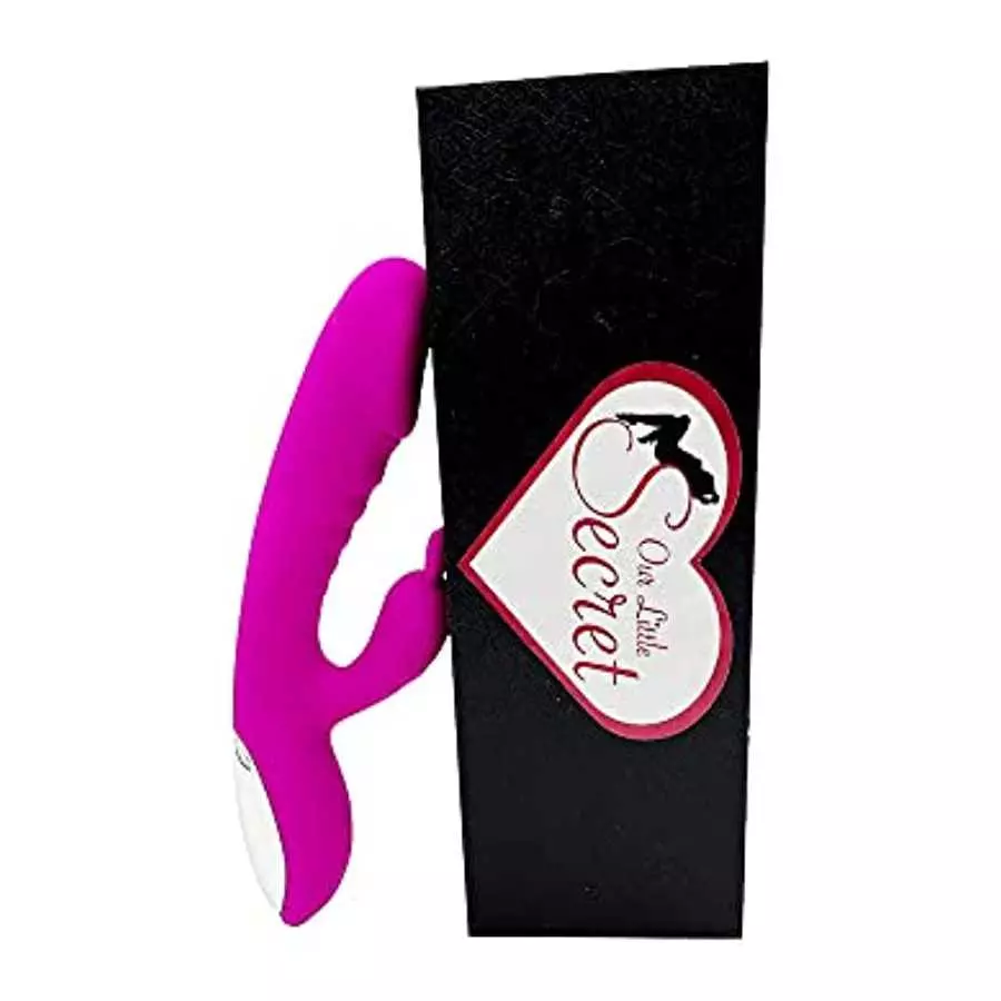 Our Little Secrets Revealed Luxurious Vibrator Rabbit - Heating with Dual Motors - 100% Waterproof - USB Rechargeable, Pink