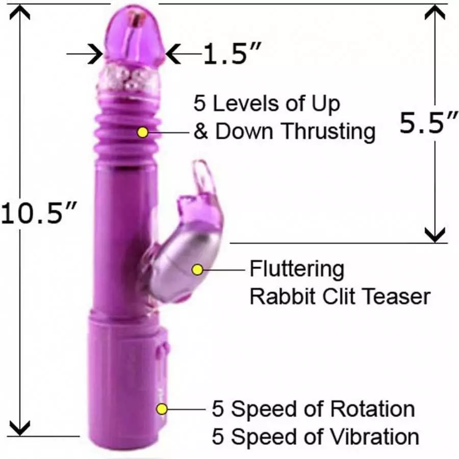 Nasstoys Deep Stroker Rabbit Vibrator, Blue
