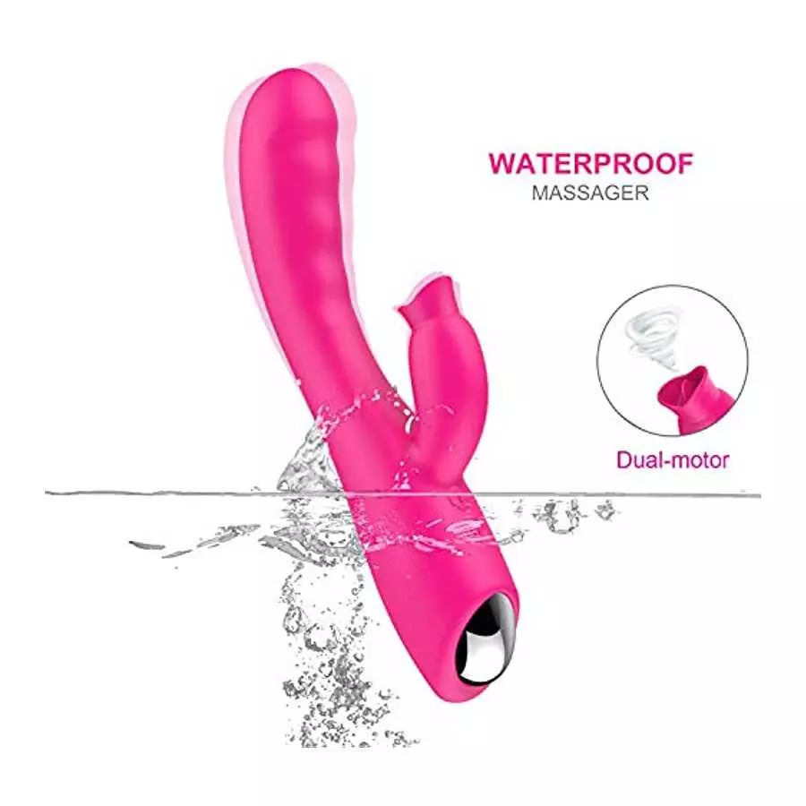Vibrating Vibrator Clitoralis Stimulator for Women Pleasure Soft Dual Motor Cordless Rabbit Sucker Silent Sucking Waterproof Thr