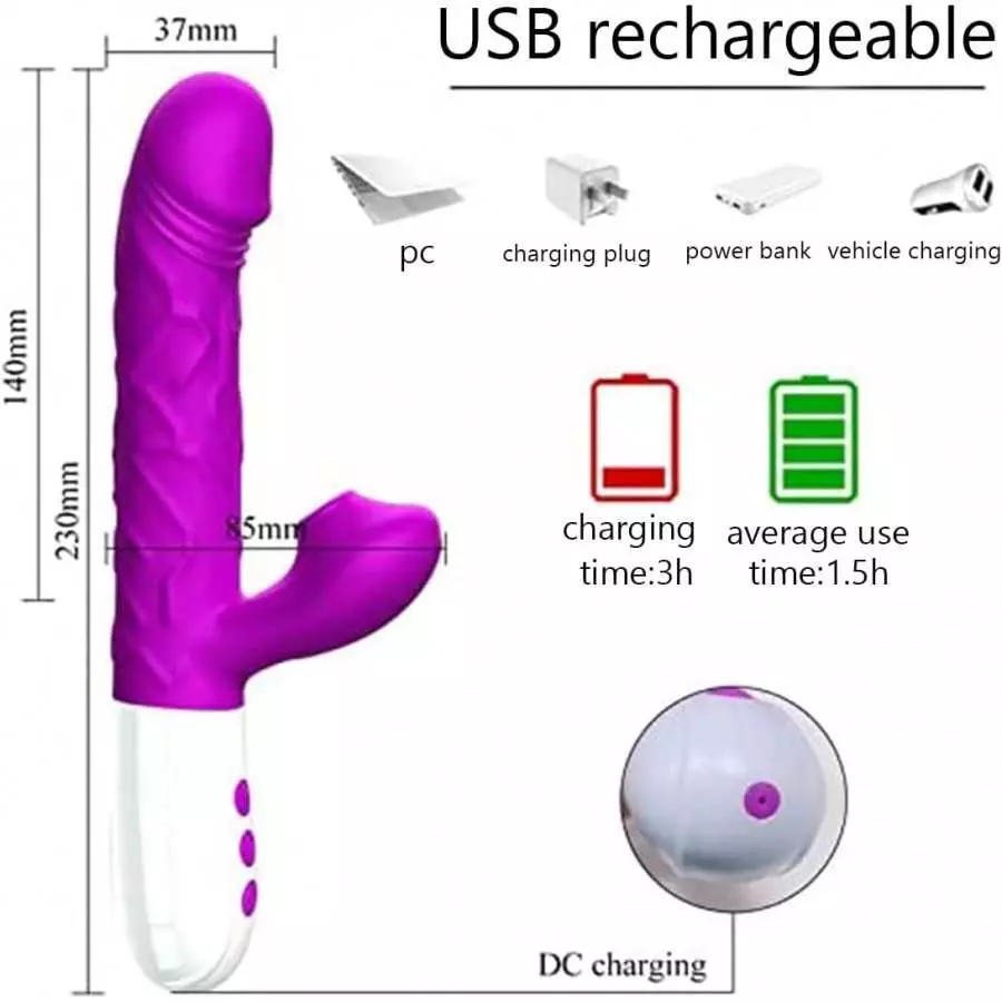 Pulsating Clitoral Vibrator for Women Vaginal Health, Clitorals Stimulator Tongue Licking Toys G Spot Rabbit Vibrator Dildo for 