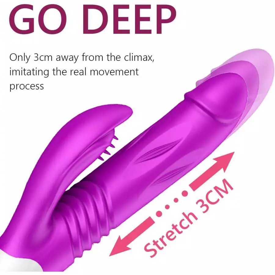 Pulsating Clitoral Vibrator for Women Vaginal Health, Clitorals Stimulator Tongue Licking Toys G Spot Rabbit Vibrator Dildo for 