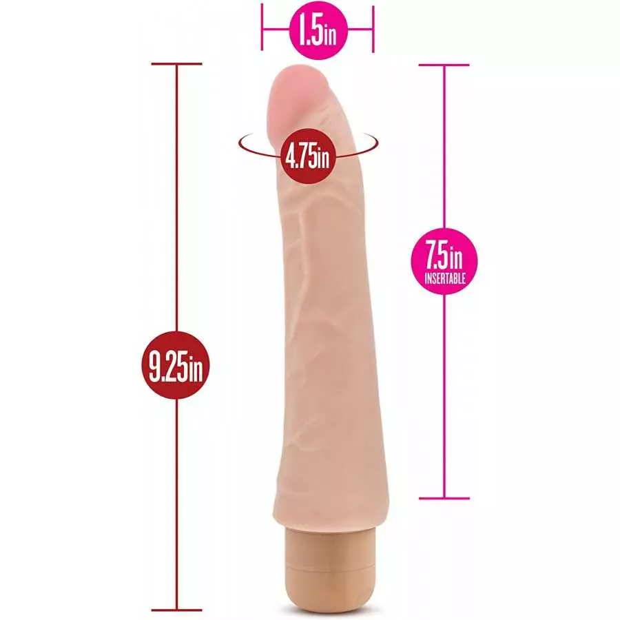 X5 Plus Mambo Vibe - 9 Inch Long Realistic Multi Speed Vibrating Dildo - Lifelike Vibrator - Soft Flexible Dildo - Realistic Fee