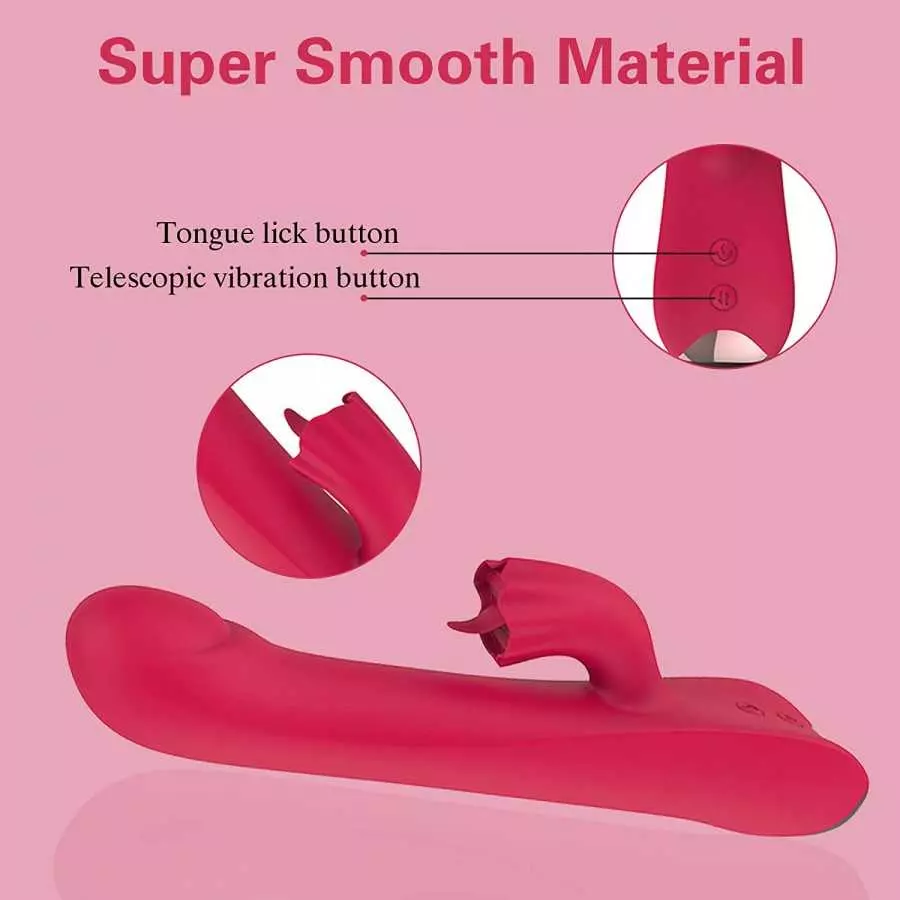 Pulsating Clitoral Vibrator for Women Vaginal Health, Clitorals Stimulator Tongue Licking Toys G Spot Rabbit Vibrator Dildo for 
