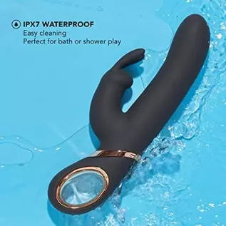 Blush Victoria - 6 Speed Reversible Gyrating Rabbit Vibe - Soft Flexible 13 Function Clit Stimulator - USB Rechargeable - IPX7 W Blush Victoria - 6 Speed Reversible Gyrating Rabbit Vibe - Soft Flexible 13 Function Clit Stimulator - USB Rechargeable - IPX7 W