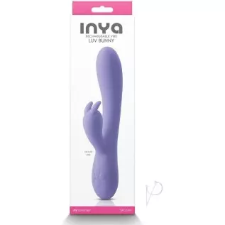 NS Novelties Inya Luv Bunny Rechargeable Silicone Rabbit Vibrator (Purple)