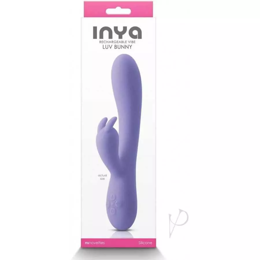 NS Novelties Inya Luv Bunny Rechargeable Silicone Rabbit Vibrator (Purple) NS Novelties Inya Luv Bunny Rechargeable Silicone Rabbit Vibrator (Purple)