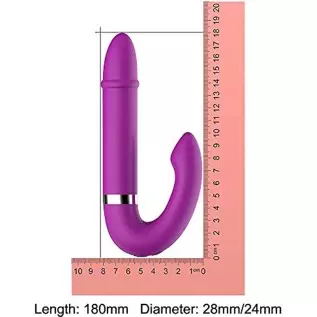 Intense Vibrator Dildo for Women, Satiny Soft Silicone Clitoral Stimulator for Vaginal Health G-spot with 8 Vibration Modes & 4 