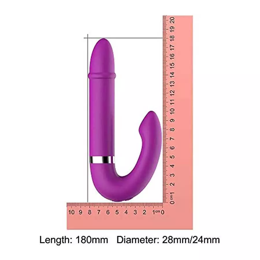 Intense Vibrator Dildo for Women, Satiny Soft Silicone Clitoral Stimulator for Vaginal Health G-spot with 8 Vibration Modes & 4 