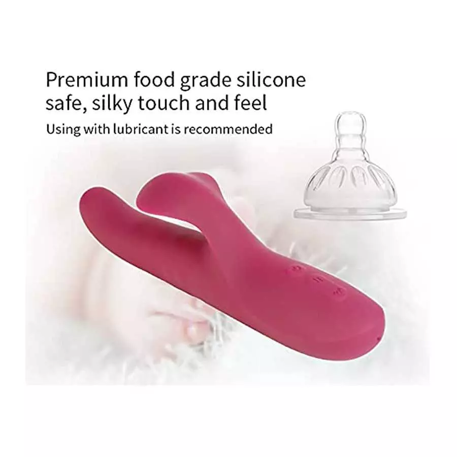 ECSTATIK Rotating Rabbit Vibrator Personal Massager for Women - 7 Vibration Patterns & 3 Speeds, 5 Thrusting & Rotating Patterns