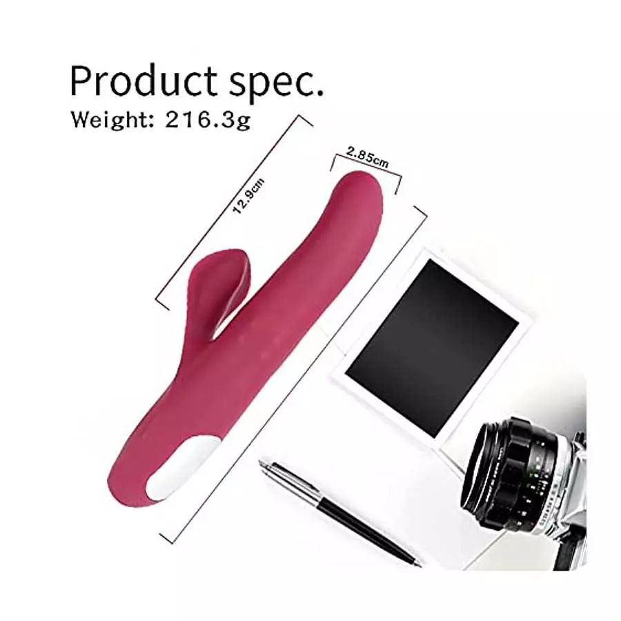 ECSTATIK Rotating Rabbit Vibrator Personal Massager for Women - 7 Vibration Patterns & 3 Speeds, 5 Thrusting & Rotating Patterns