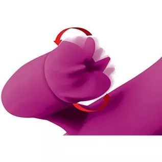 Inmi Pleasure Petal Silicone Rabbit Vibrator with Rotating Petals