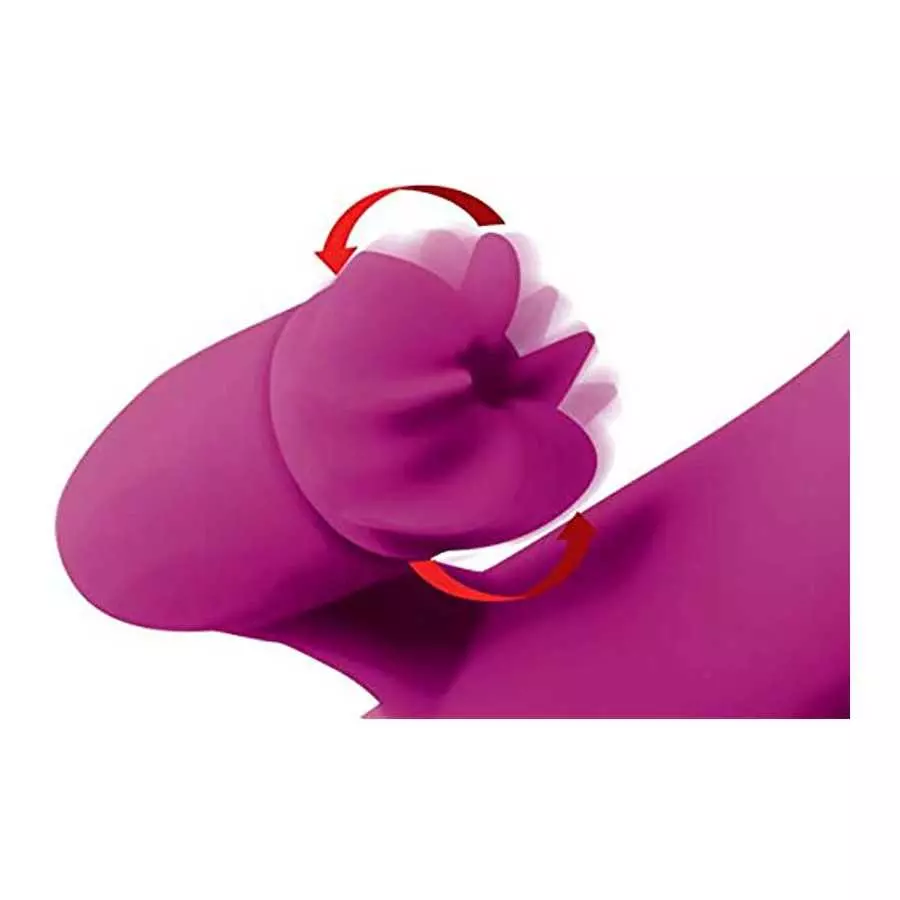 Inmi Pleasure Petal Silicone Rabbit Vibrator with Rotating Petals