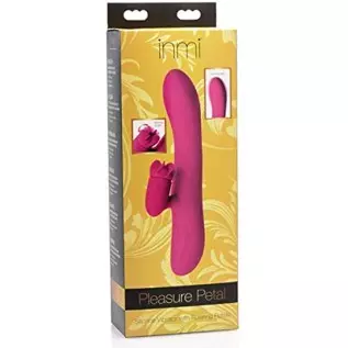 Inmi Pleasure Petal Silicone Rabbit Vibrator with Rotating Petals
