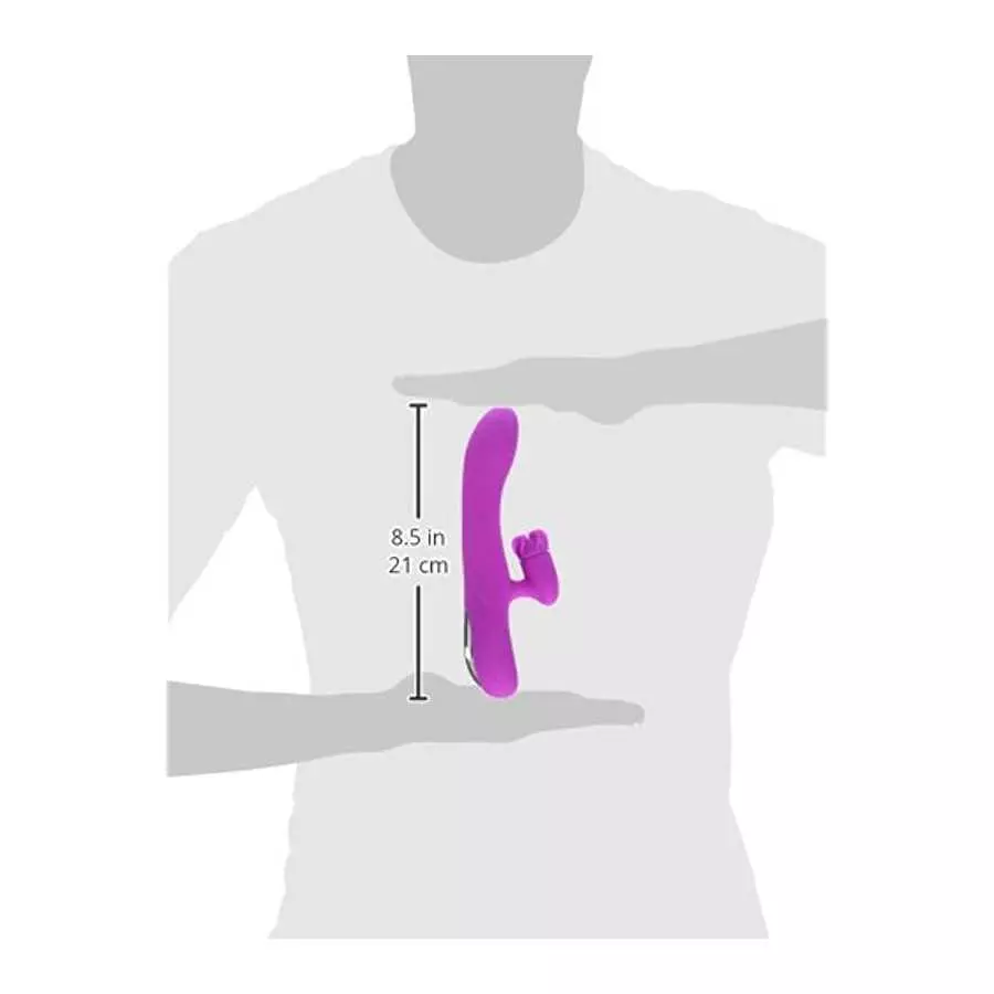 Inmi Pleasure Petal Silicone Rabbit Vibrator with Rotating Petals