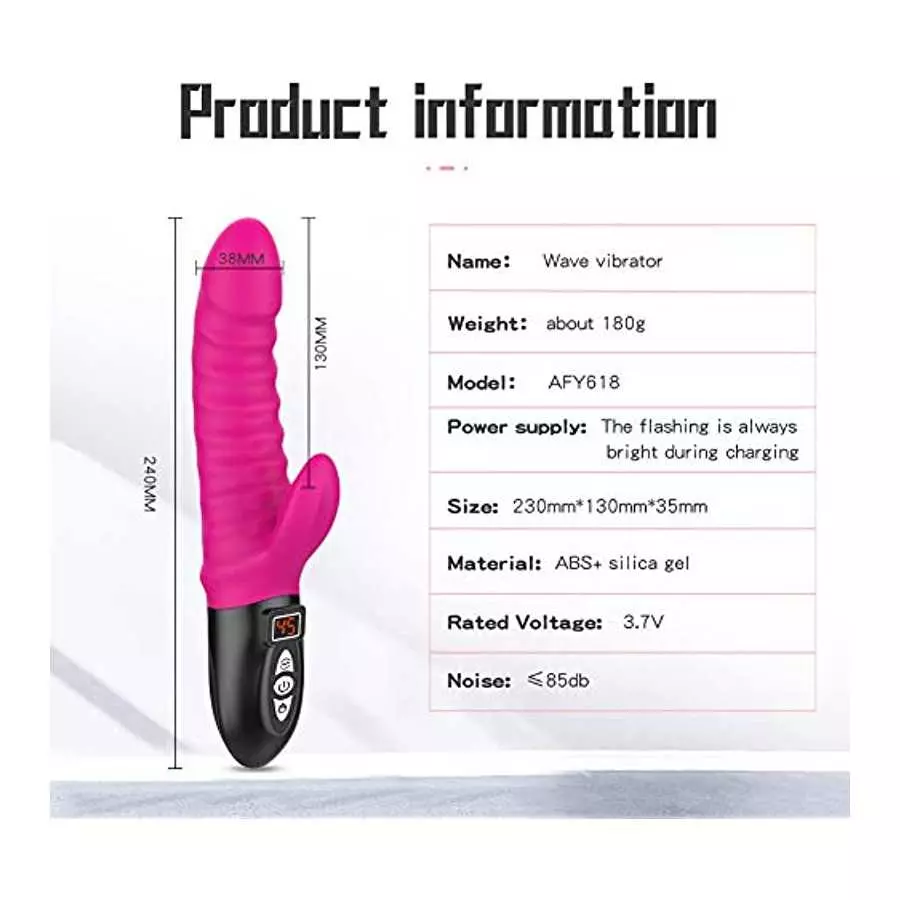 Adult Sex Toys for Women G Spot Rabbit Vibrator with 8 Vibration Modes Stimulator 100% Waterproof USB Rechargeable for Stimulati