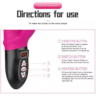 Adult Sex Toys for Women G Spot Rabbit Vibrator with 8 Vibration Modes Stimulator 100% Waterproof USB Rechargeable for Stimulati