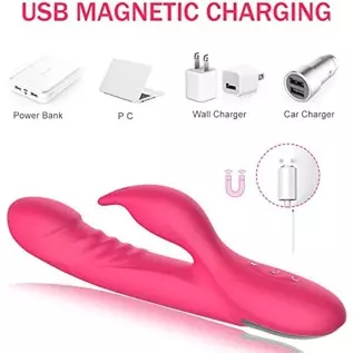 Realistic Dildo Double Stimulation for Female, G Spot 360° Rotating Head Rabbit Vibrator with 3 * 7 Vibration Modes Sex Toys for Realistic Dildo Double Stimulation for Female, G Spot 360° Rotating Head Rabbit Vibrator with 3 * 7 Vibration Modes Sex Toys for