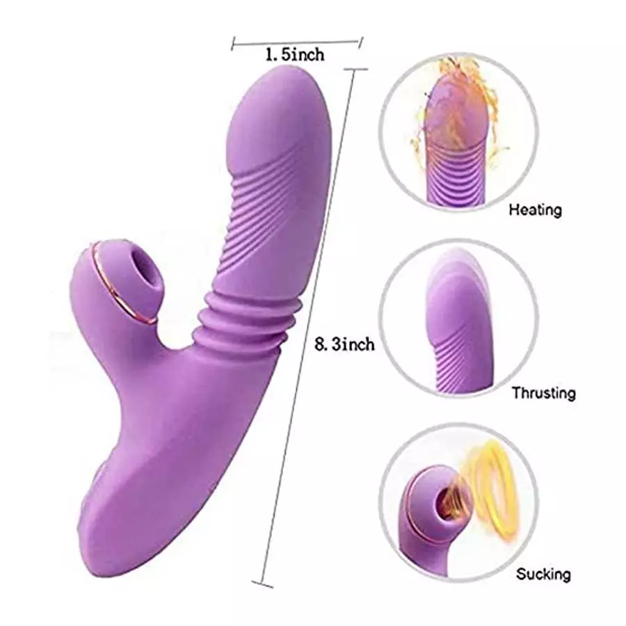 Rotating Vibration Stimulates Pleasure~Double Motor Rabbit Vibrator Toy~Soft Silicone Rabbit Vibration Toy 7 Mode Vibrating Unde