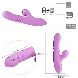 Multiple Thrust Modes Fun Decompression Electric Vibrating Massager Relax, Silicone Soft Automatic Suction Vibrator Yindi G-spot