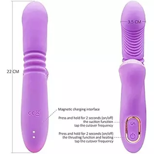 Multiple Thrust Modes Fun Decompression Electric Vibrating Massager Relax, Silicone Soft Automatic Suction Vibrator Yindi G-spot
