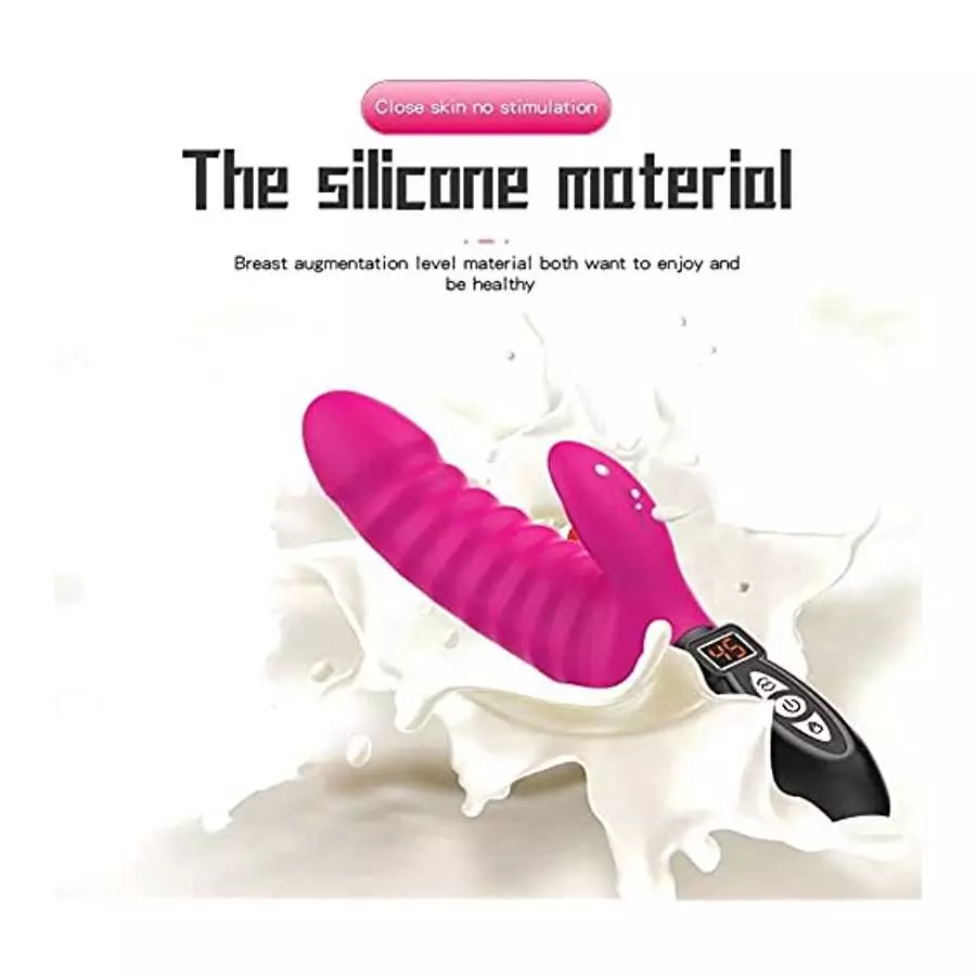 Rabbit Vibrator Adult Sex Toys for Women Thrusting Clitoral Multifunctional Vibrating for Stimulation Vagina 9 inch Soft Silicon