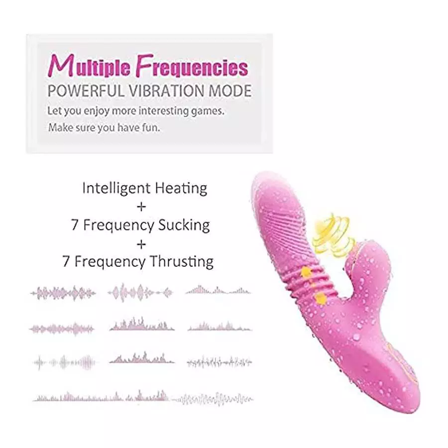 Women's Thrust Vibrator Soft Panty Vibrator ~ Cordless Silent USB Rechargeable Dual Motor Vibrator Rabbit Vibrator for Massage R