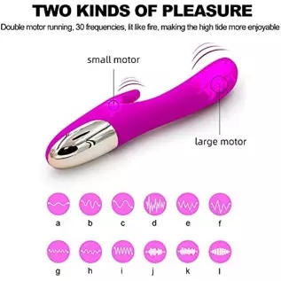 Vibrator for Women G Spot Rabbit Anal Vibrators with 30 Vibration Frequencies, Woman Waterproof Rechargeable Vibrator Adult Sex Vibrator for Women G Spot Rabbit Anal Vibrators with 30 Vibration Frequencies, Woman Waterproof Rechargeable Vibrator Adult Sex