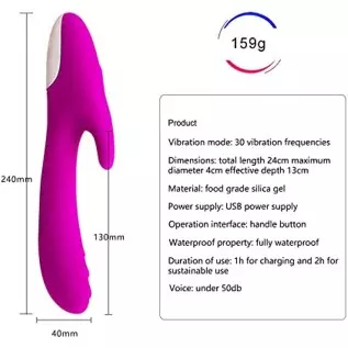 Vibrator for Women G Spot Rabbit Anal Vibrators with 30 Vibration Frequencies, Woman Waterproof Rechargeable Vibrator Adult Sex Vibrator for Women G Spot Rabbit Anal Vibrators with 30 Vibration Frequencies, Woman Waterproof Rechargeable Vibrator Adult Sex