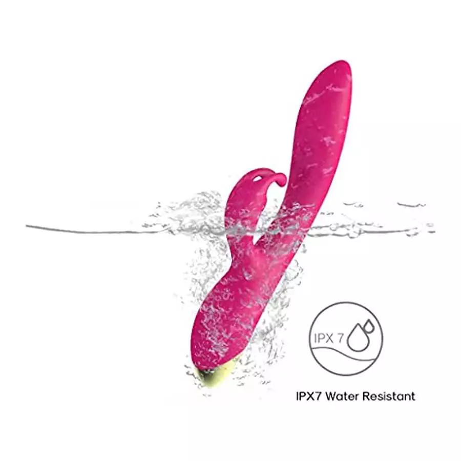 Rabbit Vibrator Adult Sex Toys for Women, G Spot Vibrator with Independent Clitoral Stimulator, 9 Vibration Patterns Realistic D