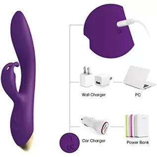 Rabbit Vibrator Adult Sex Toys for Women, G Spot Vibrator with Independent Clitoral Stimulator, 9 Vibration Patterns Realistic D Rabbit Vibrator Adult Sex Toys for Women, G Spot Vibrator with Independent Clitoral Stimulator, 9 Vibration Patterns Realistic D