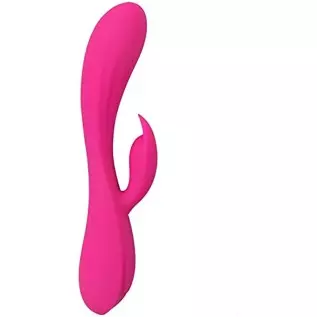 Realistic Rabbit Vibrator for G-spot Clitoris Stimulation, Waterproof Rechargeable Dildo Vibrator with 10 Strong Vibrations Dual