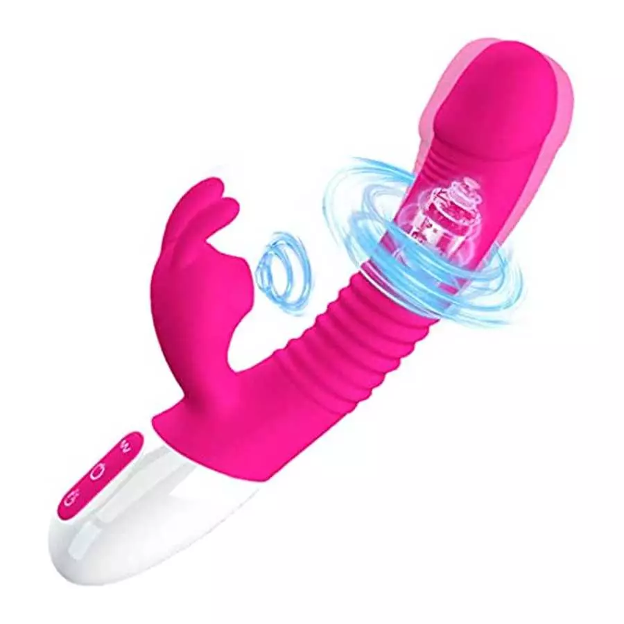 G Spot Rabbit Vibrator with Heating Function,Sex Toys for Clitoris,Waterproof Dildo Vibrator with 9 Powerful Vibrations Dual Mot G Spot Rabbit Vibrator with Heating Function,Sex Toys for Clitoris,Waterproof Dildo Vibrator with 9 Powerful Vibrations Dual Mot