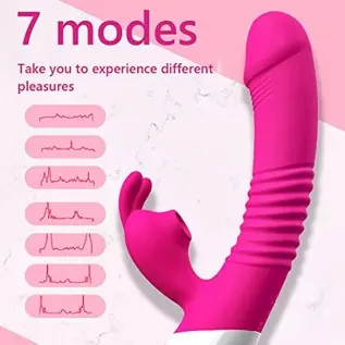 G Spot Rabbit Vibrator with Heating Function,Sex Toys for Clitoris,Waterproof Dildo Vibrator with 9 Powerful Vibrations Dual Mot G Spot Rabbit Vibrator with Heating Function,Sex Toys for Clitoris,Waterproof Dildo Vibrator with 9 Powerful Vibrations Dual Mot