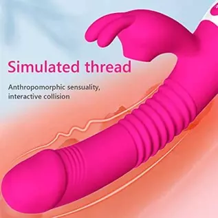 G Spot Rabbit Vibrator with Heating Function,Sex Toys for Clitoris,Waterproof Dildo Vibrator with 9 Powerful Vibrations Dual Mot G Spot Rabbit Vibrator with Heating Function,Sex Toys for Clitoris,Waterproof Dildo Vibrator with 9 Powerful Vibrations Dual Mot