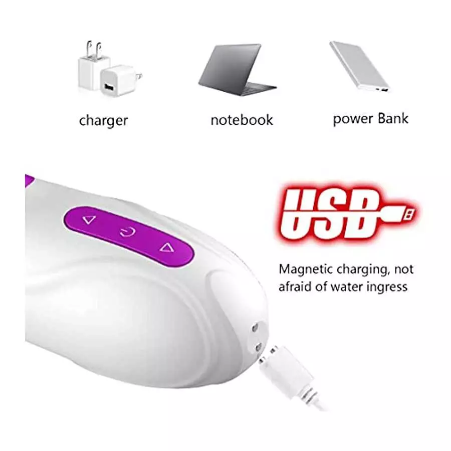 G Spot Rabbit Vibrator with Heating Function,Sex Toys for Clitoris,Waterproof Dildo Vibrator with 9 Powerful Vibrations Dual Mot